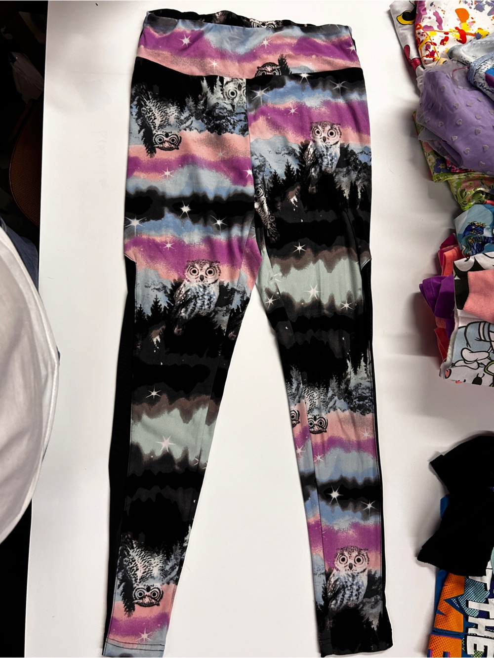 No Boundaries Gray and Black Active Leggings